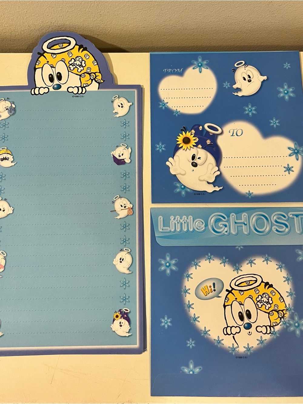 1998 Stationary Set Little Ghost - Notes and Envelopes